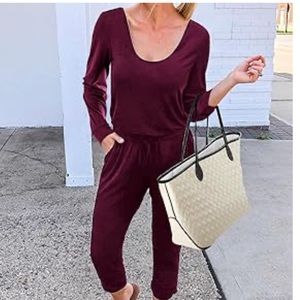 Woman’s Long Sleeve Casual Jumpsuit